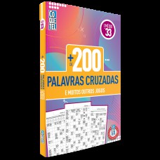 Livro Mais 200 Palavras Cruzadas nível médio Ed 33