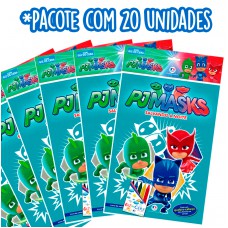 Kit com 20 livros para colorir - PJ Masks