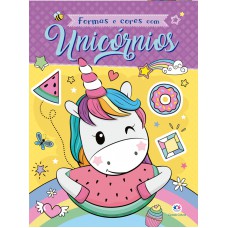 Formas e cores com unicórnios