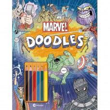 MARVEL DOODLES LER E COLORIR COM LAPIS