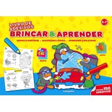 Brincar & aprender 5-7 : Livro de adesivos