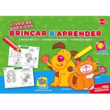 Brincar & aprender 3-5 : Livro de adesivos