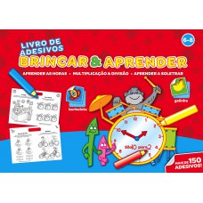 Brincar & aprender 6-8 : Livro de adesivos