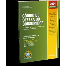 Código de Defesa do Consumidor 2024 - 39ª Edição Atualizada – Livro Obrigatório nos Estabelecimentos Comerciais