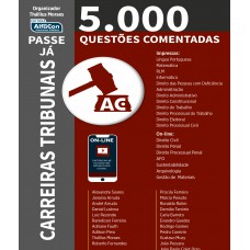 Passe já - 5.000 questões comentadas - Carreiras tribunais - 2019