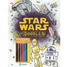 STAR WARS DOODLES LER E COLORIR COM LAPIS