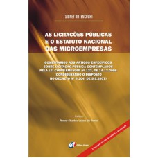 As licitações públicas e estatuto nacional das microempresas