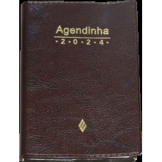 Agenda simples 2024 - marrom