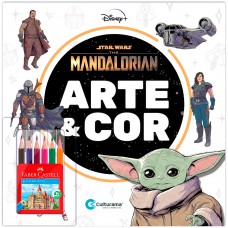 Arte e Cor com lápis de cor The Mandalorian