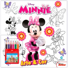 Arte e Cor com lápis de cor Minnie