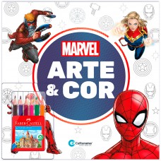 Arte e Cor com lápis de cor Marvel