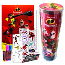 Disney - Tubo histórias para colorir - Os incríveis