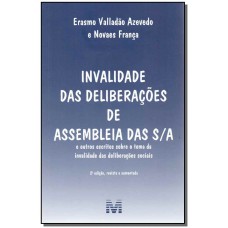 Invalidade das deliberações de assembléia das S/A - 2 ed./2017