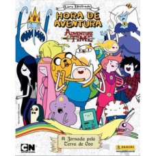 álbum de figurinha capa dura hora de aventura: a jornada pela terra de ooo + 40 envelopes