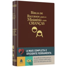 Bíblia de recursos para o ministério com crianças - APEC - Luxo PU marrom