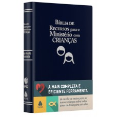 Bíblia de recursos para o ministério com crianças - APEC - Luxo PU Azul