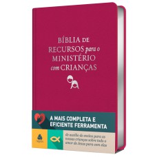 Bíblia de recursos para o ministério com crianças - APEC - Luxo PU ROSA