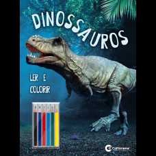 Pop gigante ler e colorir com lapis - Dinossauros