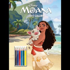 Pop gigante ler e colorir com lapis - Moana