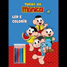 Pop gigante ler e colorir com lapis - Turma da Monica