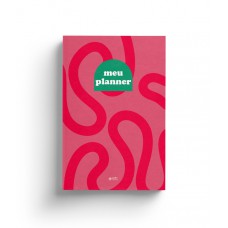 meu planner 2024 - capa rosa com ondulações