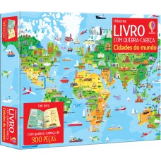 Cidades do mundo: Livro com quebra-cabeça