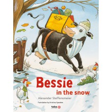 Bessie is in the snow