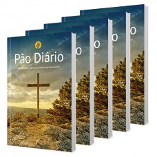 Devocional Pão Diário - Capa Cruz - Kit com 5 unidades