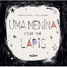 Uma menina com um lápis