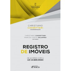 Registro de Imóveis - 3ª Ed - 2024