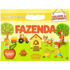 Livro-Pad Colorir & Atividades: Fazenda