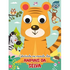 Colorindo no mundo dos animais da selva