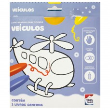 Livro-sanfona Para Colorir: Veículos