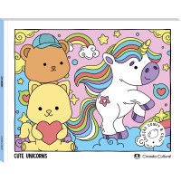 Cute Unicorns - Livro de Colorir