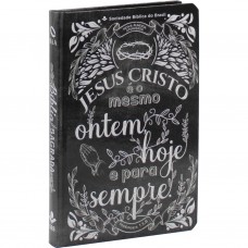 Bíblia Sagrada NAA Capa Lettering Preta