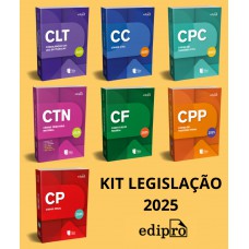 KIT COLEÇÃO LEGISLAÇÃO 2025 – Constituição Federal 2025 + CLT 2025 + Código Civil 2025 + Código de Processo Civil 2025 + Código Penal 2025 + Código de Processo Penal 2025 + Código Tributário 2025