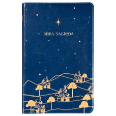 The Purpose Book: Bíblia Sagrada, A21, Capa Couro-soft azul, Reino