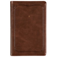 The Purpose Book: Bíblia Sagrada, A21, Capa Couro-soft marrom, Cruz