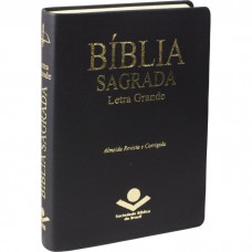 Bíblia Sagrada Letra Grande ARC - Couro sintético Preta