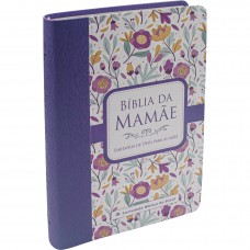 Bíblia da Mamãe, com estudos devocionais, capa floral malta, ARA