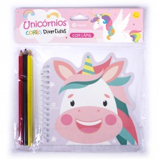 Pop cores divertidas com lápis - Unicórnios