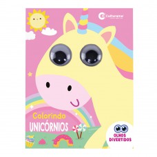 Pop olhos divertidos - Colorindo Unicórnios