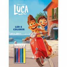 Pop gigante ler e colorir com lápis - Luca