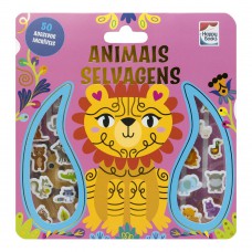 Livro com Adesivos Fofinhos: Animais Selvagens
