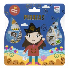 Livro com Adesivos Fofinhos: Piratas