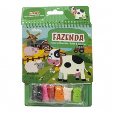 Flocos de Massinha - Livro & Diversão: Fazenda