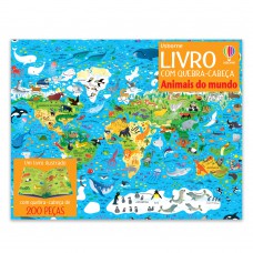 Animais do mundo: Livro com quebra-cabeça
