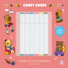 Furry and Cute Buddies - para colorir