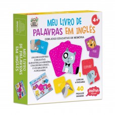 Meu livro de palavras em inglês com peças de madeira Meu livro de palavras em inglês com peças de madeira