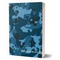 Bíblia Sagrada NVI Camuflagem azul